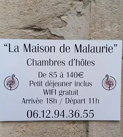 La Maison De Malaurie Bed and breakfast